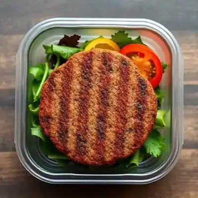 Hambúrguer Artesanal com Salada