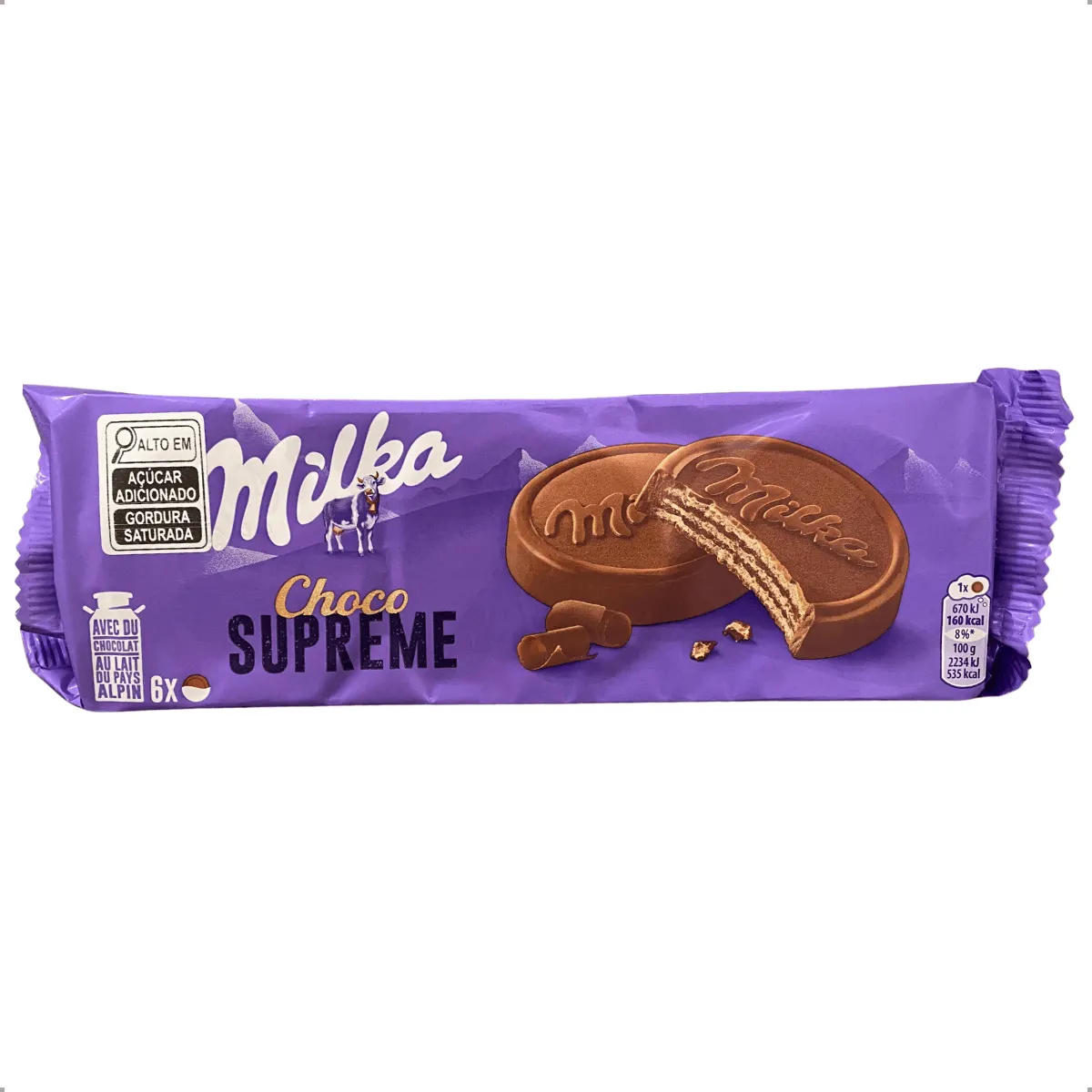 Biscoito Milka 180g Choco Wafer