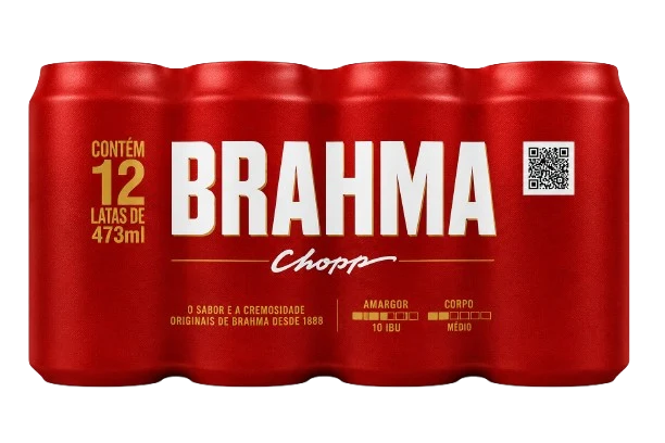 Fardo Brahma - 12 latas 473ml